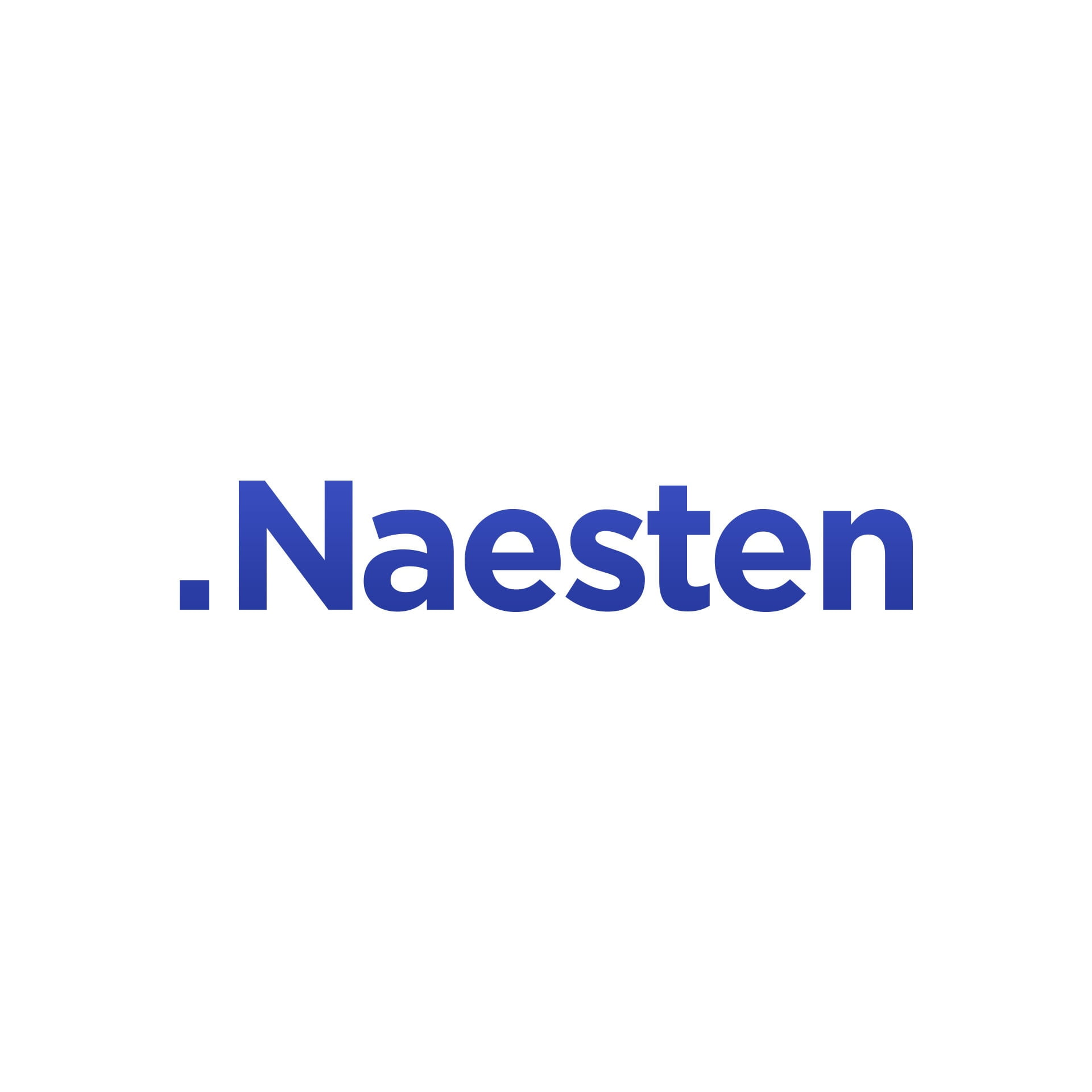 Uiteindelijke logo van Naesten in wit vlak