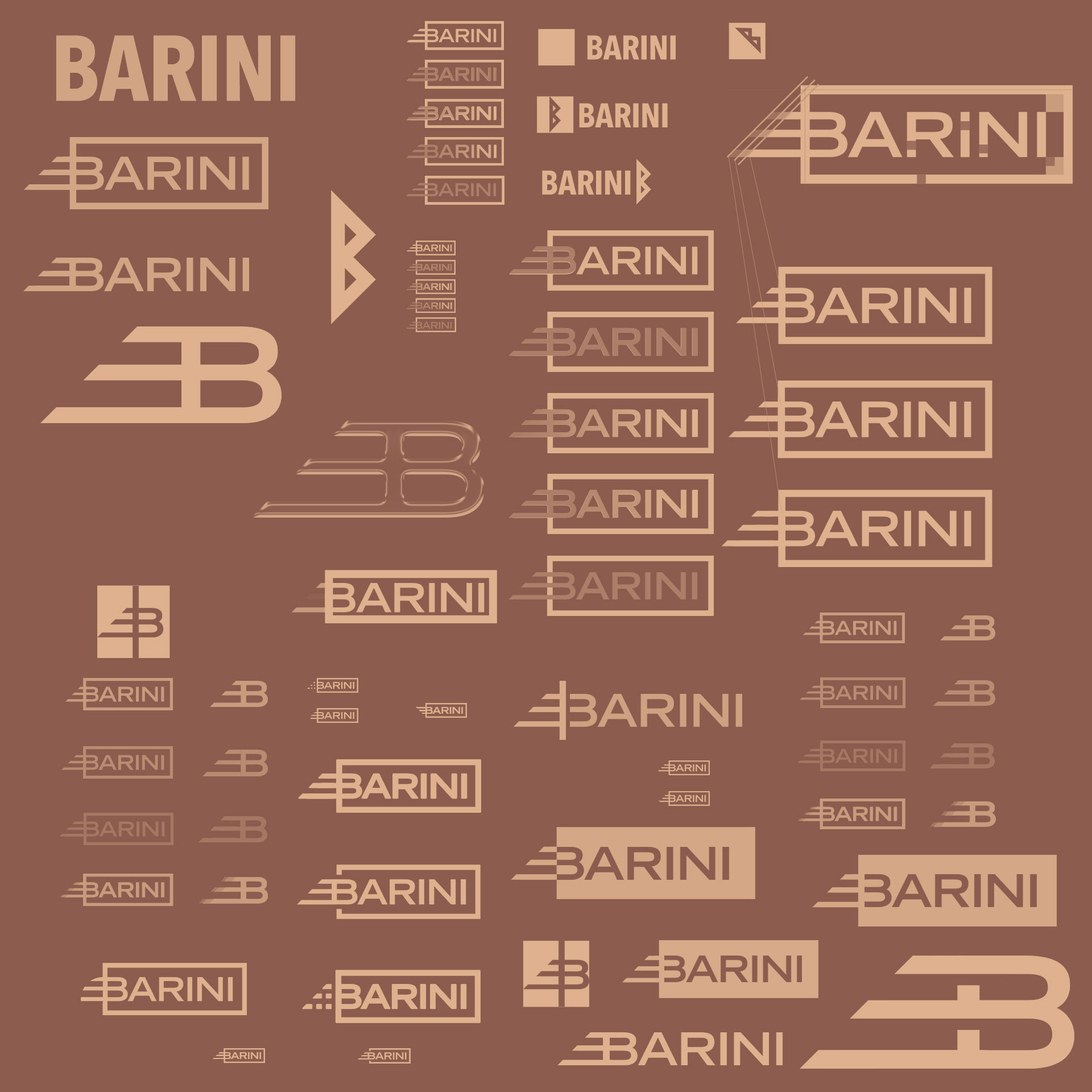 Verdere verfijning van het logo en de drie strepen