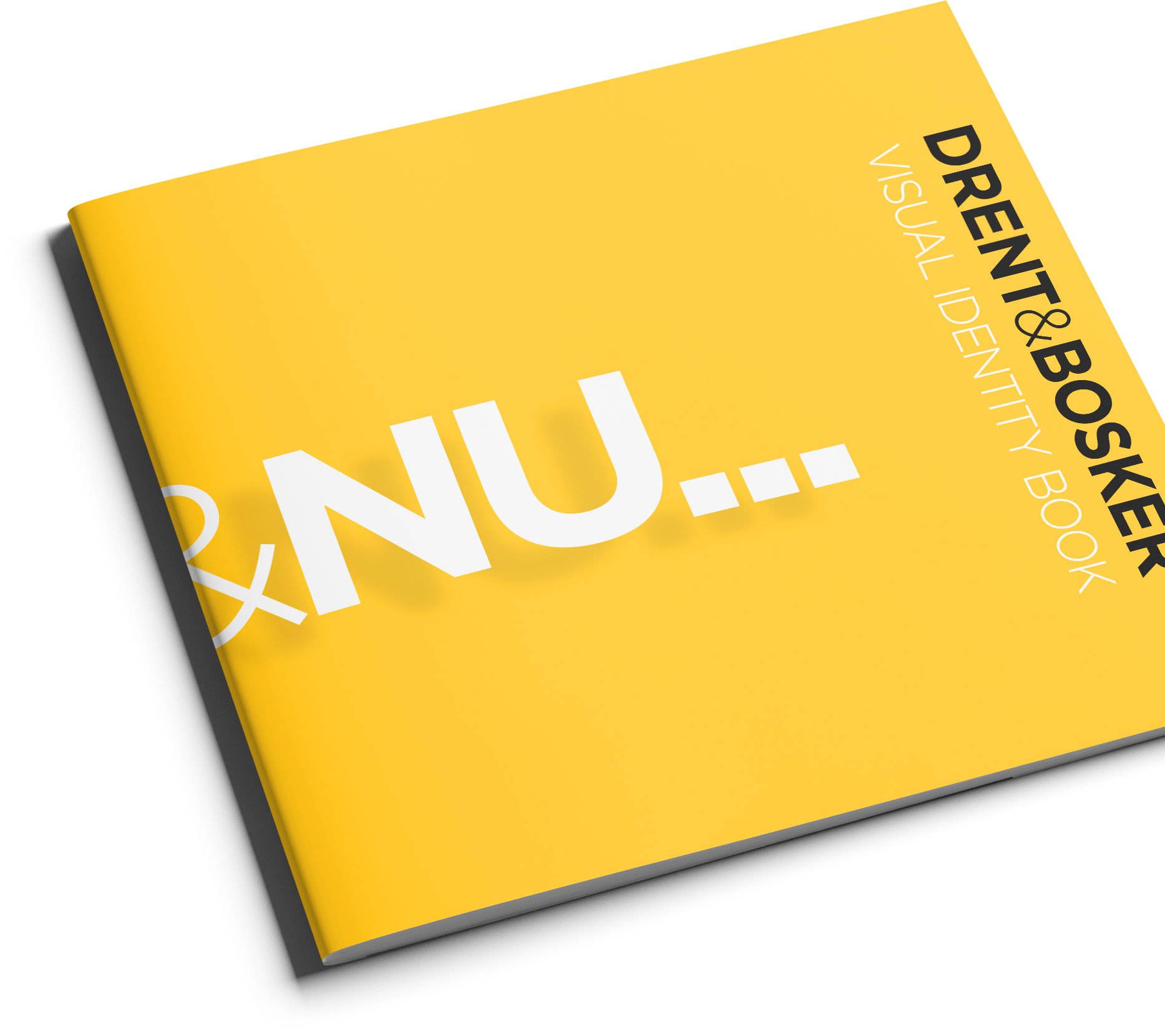 Het omslag van het boekje dat de visuele identiteit van Drent & Bosker omschrijft