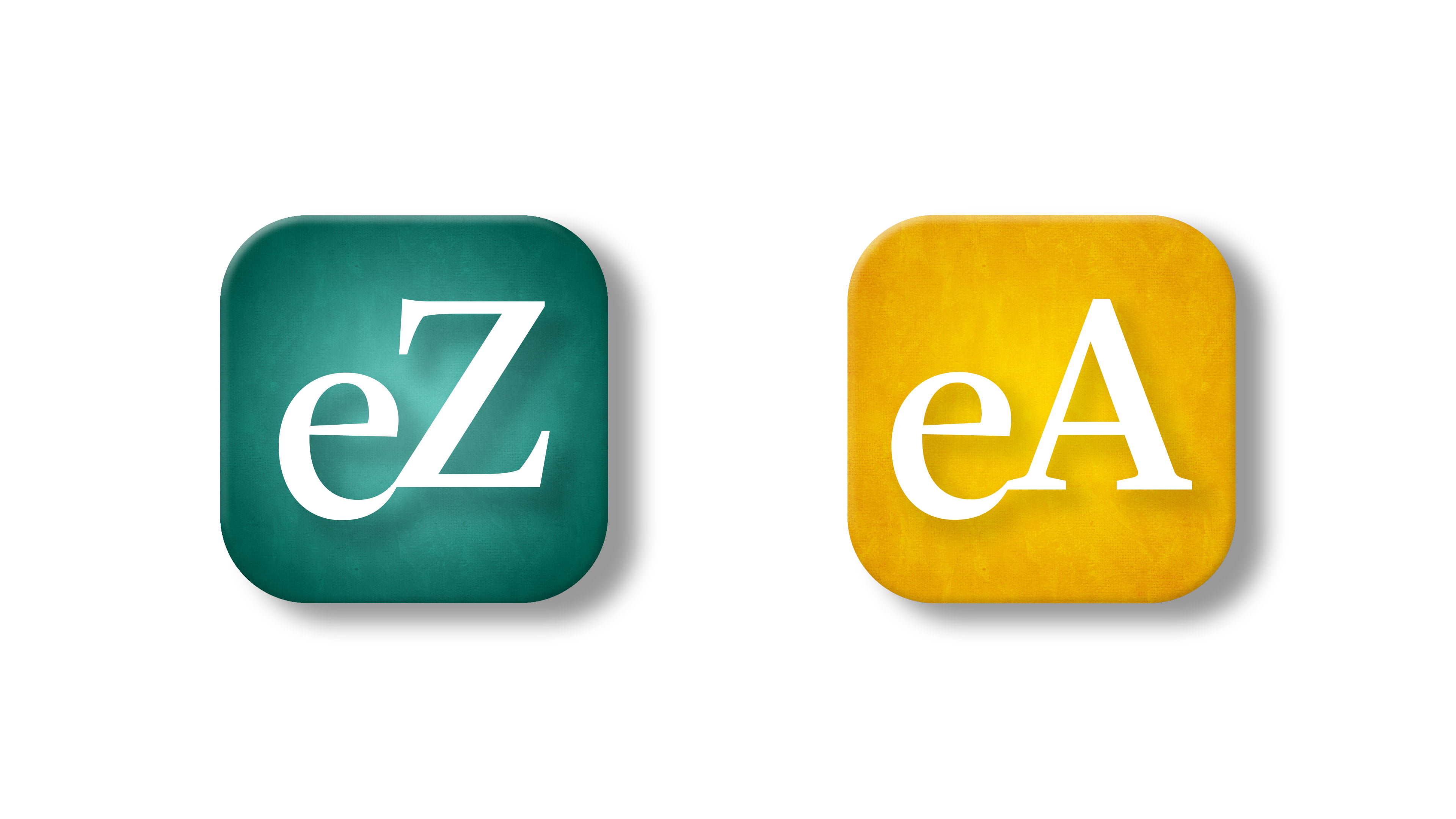 Twee favicons (website iconen) Echte Zorg en Echte Aandacht