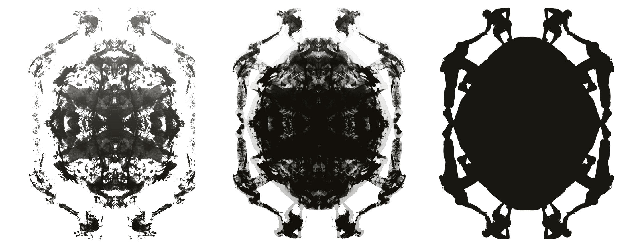 Het ontwerp van de ‘helpende hand’ gebaseerd op de rorschachtest