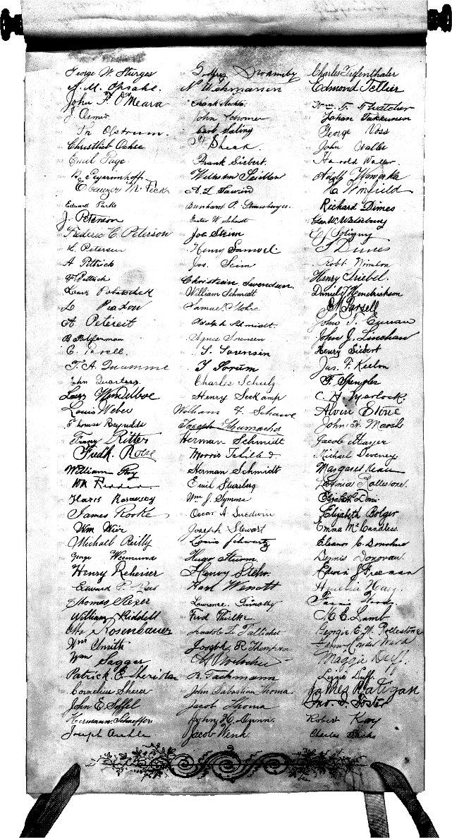 Een boekrol: een beschreven en opgerolde strook papyrus, perkament of papier. De typische boekvorm van de oudheid.