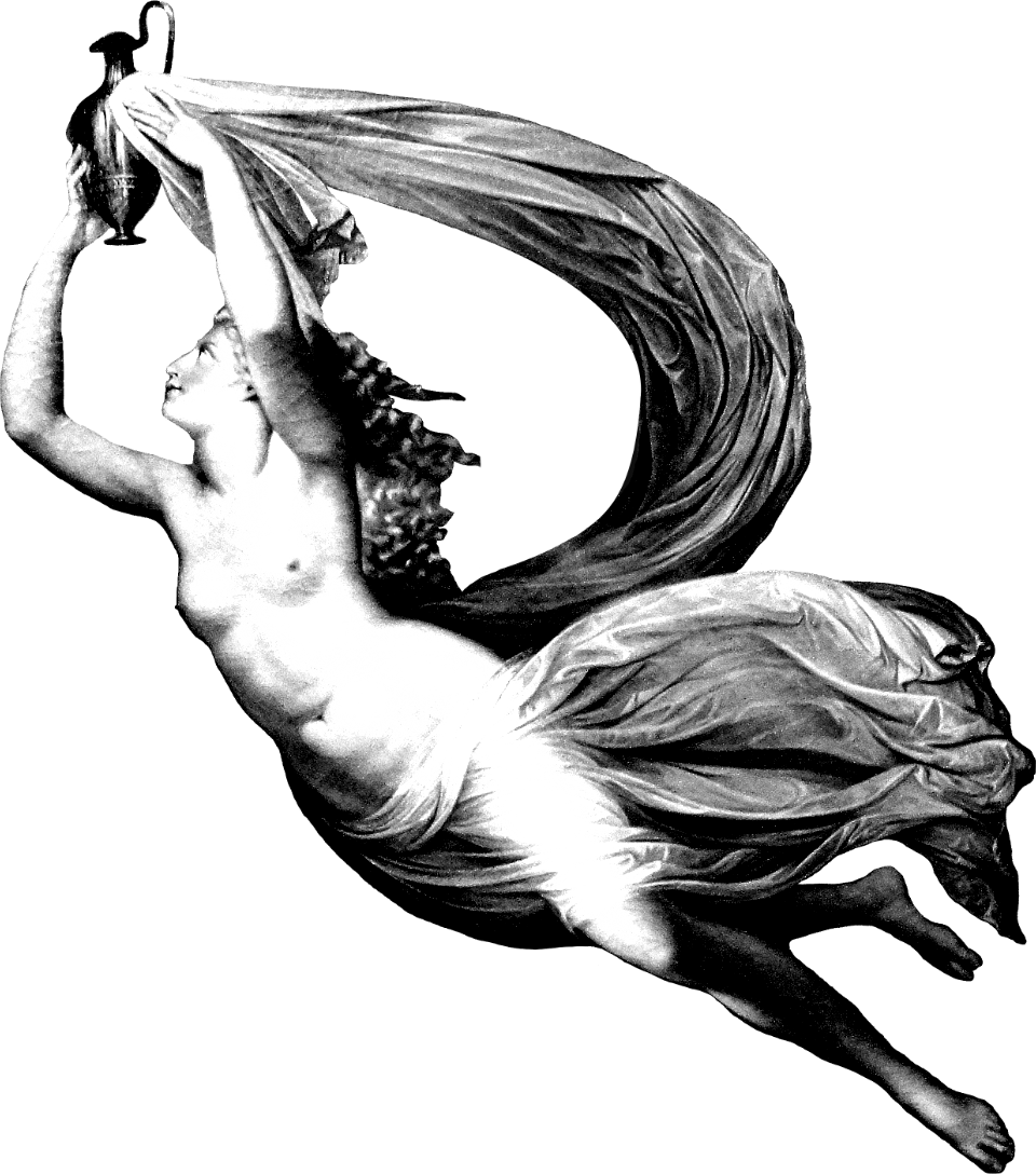 De godin Iris die het water draagt van de rivier Styx naar Olympus. Door Guy Head c. 1800.